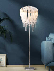 Zeal Lighting Modern Luxury dormitorio sala de estar Luz de piso LED de pie borla LED lámpara de pie - Product Image 5