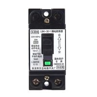 Interruptor Automático Monofásico RCBO RCCB 20A 220-240V 6kA Capacidad de Interrupción LBK-30-1 Interruptor de Circuito MCB y Tipo Mini Precio al por Mayor