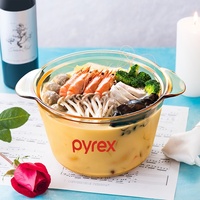 Casserole en verre ambré transparent Corning Visions d'origine américaine, pour la cuisson à la vapeur, casseroles et poêles de cuisine, coffret cadeau de déménagement