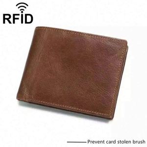Free Sample 2023 modern <b>rfid</b> bifold classical soft men genuine leather <b>wallet</b> by soupplies - Product Image 2