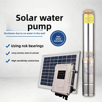 Pompe à eau solaire immergée puissante pour puits profond, pompe solaire pour forage, pompe solaire immergée DC