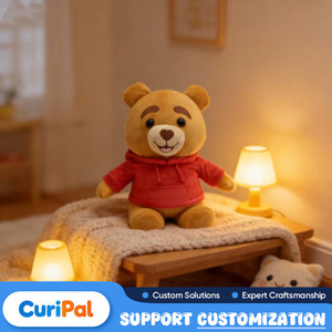 Jouets en peluche robot intelligents CuriPal avec <span class=keywords><strong>texte</strong></span> personnalisé, activés par le toucher, parlants et musicaux, taille personnalisable pour enfants - Product Image 1