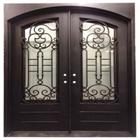Porte de jardin en fer forgé moderne à faisceau invisible, design de porte en fer, modèles de portes en fer simples