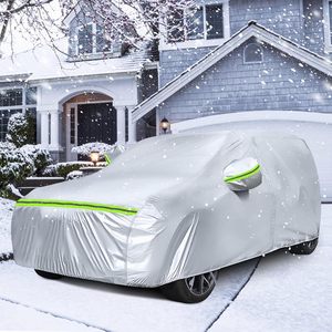 6 Layers Silver All Weather Protection Car Cover Windproof Snow Proof Outdoor Car Cover for <strong>Jeep</strong> <strong>Wrangler</strong> - Product Image 2