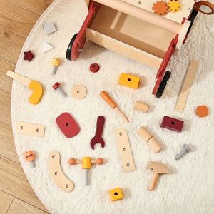 PMZ2201 <span class=keywords><strong>chariot</strong></span> éducatif en bois moderne marcheurs pour bébés jouet marcheur pousseur pour garçons filles fonction <span class=keywords><strong>de</strong></span> <span class=keywords><strong>marche</strong></span> pour enfants groupe d'âge - Product Image 3