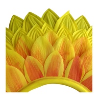 Enfants en plastique Performance tournesol couvre-chef drôle accessoire tournesol chapeau capuche pour danse fête Festival jeux