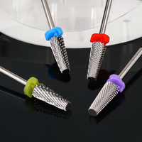 Foret à ongles haute précision 5-en-1, tige de 3/32 po, rotation avant-arrière pour vernis gel, cuticules et ongles en acrylique