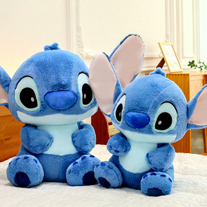 Lote de Adorables Juguetes de Peluche Suaves y Esponjosos de 8 Pulgadas con Diseño de Stitch Azul y Vientre Blanco para Premios de Máquinas de Garra - Product Image 1