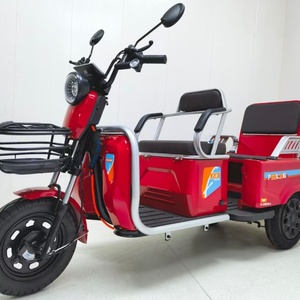 รถสามล้อไฟฟ้า 500W 48V พร้อมมอเตอร์ฮับหลังอัจฉริยะ พับได้ นั่งได้สองคน ระยะทางวิ่ง 60 กม. ต่อการชาร์จหนึ่งครั้ง สำหรับผู้โดยสาร - Product Image 6