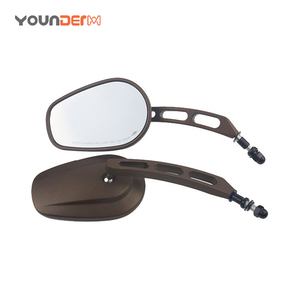 YD204E moto CNC rétroviseurs latéraux en aluminium, moto simple rétro miroir M8 vis pour <span class=keywords><strong>Harley</strong></span> Davidson - Product Image 6