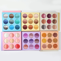 OCHAIN marque privée ombre à paupières professionnel carton maquillage pas de marque couleur personnalisée miroitant mat Palette fard à paupières