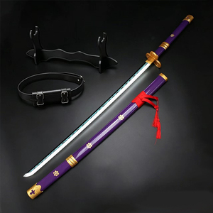 Épée LED Lumineuse Roronoa <span class=keywords><strong>Zoro</strong></span> 41 pouces, Accessoire d'Arme COSPLAY <span class=keywords><strong>Shusui</strong></span> Wado Ichimonji, Épée de Jeu de Rôle avec Ceinture et Porte-Couteau Offerts - Product Image 5