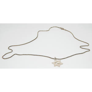 Elegant .925 <b>Sterling</b> <b>Silver</b> <b>Necklace</b> with <b>Star</b> of David Pendant - Product Image 3