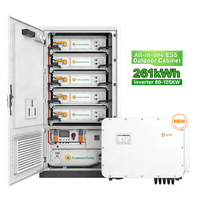 Onduleurs hybrides Solis 125 kW, batterie au lithium à refroidissement liquide de 261 kWh pour la sauvegarde de la batterie solaire C&I