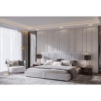 Pelapis Dinding Interior Modern Kustom Kelas Atas untuk Sandaran Kepala Tempat Tidur Hotel
