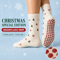 Chaussettes de yoga et de Pilates antidérapantes en coton côtelé jacquard pour femmes, texture tricotée personnalisée, vente en gros, usine OEM ODM