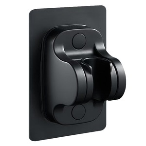 Support de pomme de douche universel réglable, rectangulaire, noir, à fixation murale pour salle de bain - Product Image 5