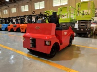 Pneu solide de tracteur de remorquage électrique de 8 tonnes, avec goupille de traction avant et arrière, batterie 48V/300ah