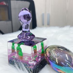 Анальная пробка с фиолетовыми кристаллами - Product Image 4