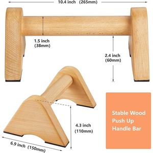 ไม้ดันเสาเหมาะสำหรับการออกกำลังกายบนพื้นเสาไม้ขนานแข็งแรงและทนทาน - Product Image 4
