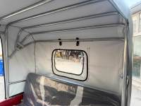 Nouvelle Arrivée au Marché Africain : Auvent de Toit en Bâche pour Tuk Tuk et Side-car de Moto à Carrosserie Fermée, pour Entrepôt de Kumasi, Ghana