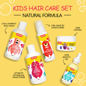 Produits de soin et de coiffage pour <span class=keywords><strong>cheveux</strong></span> de bébé et d'enfant naturels Huile de croissance des <span class=keywords><strong>cheveux</strong></span> Shampooing et gel douche <span class=keywords><strong>Après</strong></span>-<span class=keywords><strong>shampoing</strong></span> sans rinçage Contrôle des frisottis Ensemble pour enfants - Product Image 2