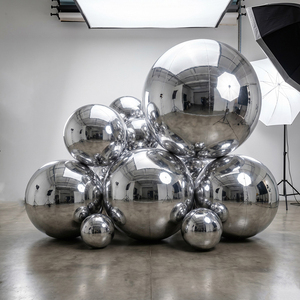 Esfera Inflable Brillante Grande, Bola de Espejo Inflable para Decoración de Bodas, Fiestas Navideñas, Publicidad, Globo Inflable para Fiestas - Product Image 1