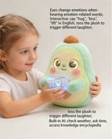 Nieuwe Fresh Fruit AI Slimme Emotionele Panda Knuffel met Spraakdialoog & Interactief Licht voor Kinderen