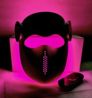 Masque facial portable à LED 7 couleurs pour la photothérapie à domicile