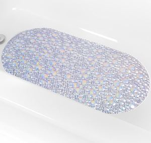 Alfombrilla de Baño Antideslizante Ecológica de PVC Estilo Americano, Efecto Adoquín, Secado Rápido, Masaje para Pies - Product Image 6