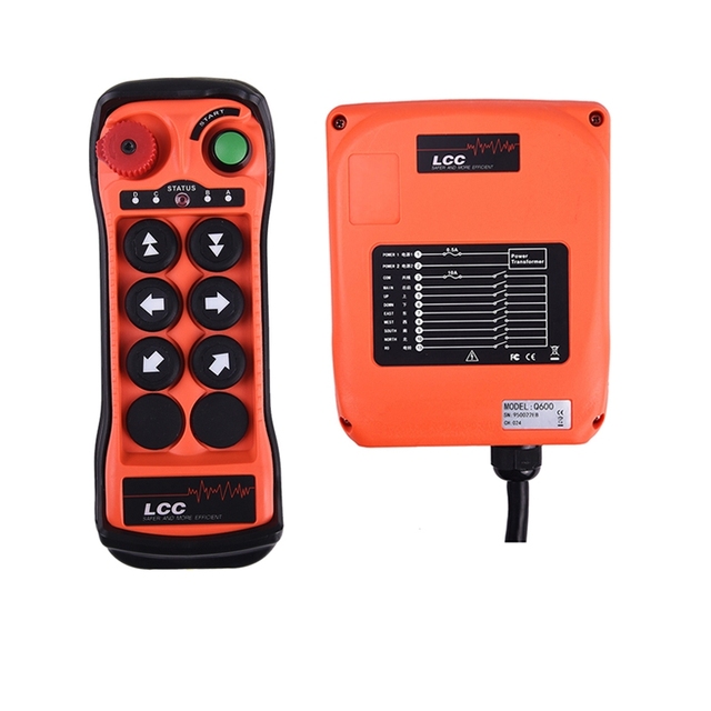 Q600 Remote Controller Crane Machinery Electric Wireless Remote Control 100m Control Range Anti-Interference  Waterproof