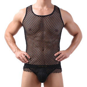 Y Bodybuilding Tank Tops <b>Men</b> Mesh Sports Tank Tops Muscle Vest Fitness Sleeveless Tops Tees Slim Fit <b>Singlets</b> - Product Image 6