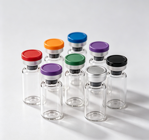 Multi Color Aluminum Cap Borosilicate Glass Vials 3ml 5ml 10ml, Airtight Empty Crimp Neck Storage <b>Bottles</b> For Powder Liquid - Product Image 3