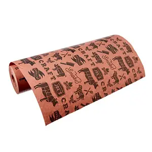  Roze Slager Papier Rol Food Grade Perzik Inpakpapier Voor Het Roken Van Vlees Van Alle Variëteiten Waterdicht Papier Vel Verpakking Voedsel