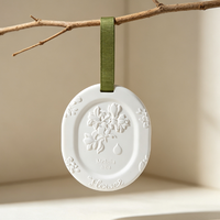 Diffuseur d'arômes suspendu Finru en céramique, fleur décorative, parfum d'intérieur longue durée, désodorisant pour armoire aux huiles essentielles