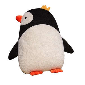 Nouveauté : Jouets en peluche polyvalents pour enfants, jouets en peluche kawaii, cochon, <span class=keywords><strong>pingouin</strong></span>, tigre, animaux en peluche, coussins en peluche - Product Image 6