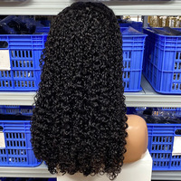 Cabello Humano Virgen SDD HD para Peluca sin Pegamento, Cierre 5x5, Super Doble Trama, 20 Pulgadas para Rizos, Frontal Completo, para Mujeres Negras