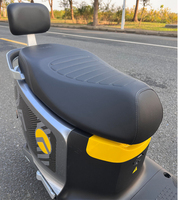 Moto électrique populaire 2000W 48V 110Ah, vitesse maximale 75km/h, autonomie 110KM, cyclomoteur électrique avec barrière pour livraison de repas