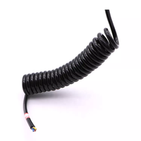 Cable Espiral de Cobre con Aislamiento de PVC para Automatización Industrial y Robótica, 24 AWG, 0.7mm, 450V, Cable Dinámico para Calefacción