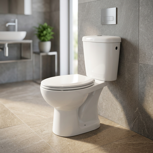 Cheaper Price Italian Design Washdown Dual Flush Two Piece Ceramic Toilet for Bathroom Sanitary Ware Water Closet - Product Image 2