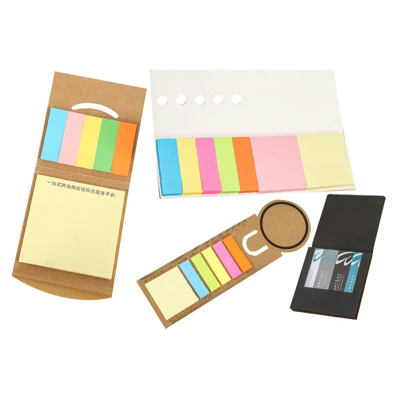 School Office Custom Sticky Notes Eco Vriendelijke Papieren Memo Pad Briefpapier Mooie Gevormde Kleverige Post Notities Met Aangepaste Logo