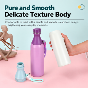 304 Stainless Steel Detachable Cola Bottle Double Wall Vacuum <b>Insulated</b> Sports Water Bottle Leakproof Outdoor Hiking <b>Flask</b> - Product Image 5