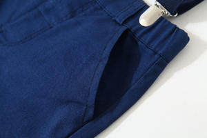 Nouveaux produits sur le marché chinois : Ensemble jean à bretelles et chemise pour bébés et enfants avec nœud papillon pour garçons - Product Image 6