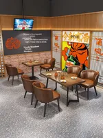 Kommerzielle Restaurant tische im Industries til Kaffee Hot Pot Barbecue Milk Tea Bar Stuhl Kombination musik für die Bar