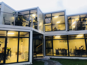 Soluzione innovativa per ufficio realizzata in acciaio e pannello Sandwich resistente e personalizzabile eco-friendly per la casa del contenitore - Product Image 3