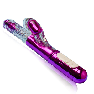 Vibratore <span class=keywords><strong>Rabbit</strong></span> in <span class=keywords><strong>Silicone</strong></span> con Rotazione, Aumento di Temperatura, Multi-Velocità, Ricaricabile USB, Giocattolo per Adulti - Product Image 1