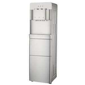 Dispensador de agua eléctrico independiente con máquina de hielo Carga superior Diseño de plástico Compresor frío y caliente Refrigeración para uso doméstico en hoteles - Product Image 5