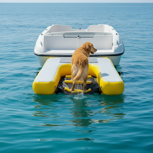 Rampa Inflable para Perros, Resistente a Pinchazos, Plataforma Flotante para Perros, Escalera Flotante para Mascotas para Embarcaciones y Muelles - Product Image 1