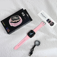 Meilleures ventes - Montre connectée Android H9 Pro Max - Série IP67 - Étanche - Boussole - Appels Bluetooth - Chargeur sans fil - Unisexe - Sport - Fitness