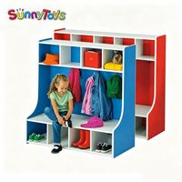 Étagère à livres moderne de haute qualité pour la maternelle, en plastique et bois, avec mobilier écologique pour enfants, pour salle de classe préscolaire